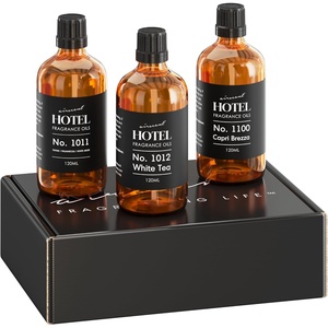 image:imageAirScent Hotel Diffuser Oil Beach Escape 3Pack Gift Set  120 mL Fragrance Oil Bottles for Ultrasonic and Waterless Diffusers and Crafting  Beach Villas Capri Brezza amp The White Tea Hotel Scent